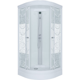 Душевая кабина Triton Стандарт А Узоры ДН4 100х100 см, белый/узор фото 