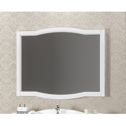 Зеркало Opadiris Лаура 120 см, белый фото 