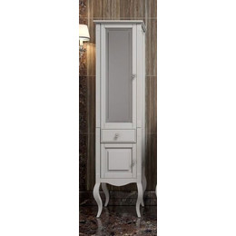 Пенал напольный Opadiris Лаура 45 см, левый, белый матовый фото 