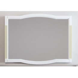 Зеркало Opadiris Лаура 120 см, белый/бежевая патина фото 