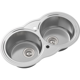 Кухонная мойка Oulin OL-362 1 мм, нержавеющая сталь фото 