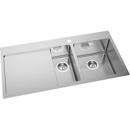 Кухонная мойка Oulin OL-FTR201R 1,2 мм, нержавеющая сталь фото 