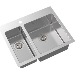 Кухонная мойка Oulin OL-FTR202R 1,2 мм, нержавеющая сталь фото 