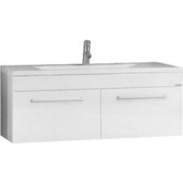 Тумба подвесная с раковиной Акватон Мадрид 120М см 1A1703K2MA010, белый фото 