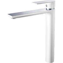 Смеситель для раковины высокий Haiba HB11505-8, белый/хром фото 