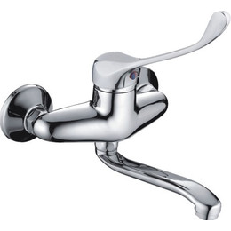 Смеситель для кухни с локтевой (хирургической) ручкой Haiba HB4654 фото 