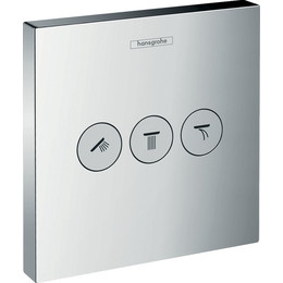 Переключатель потоков на три потребителя Hansgrohe Shower Select 15764000 фото 