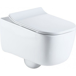 Унитаз подвесной безободковый Sole Soho с крышкой микролифт фото 