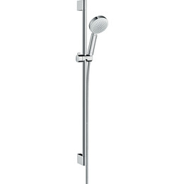 Душевой гарнитур Hansgrohe Crometta 100 Vario 26657400 со штангой 90 см, белый/хром фото 