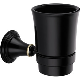 Стакан для зубных щеток Fixsen Luksor FX-71606B, цвет черный фото 