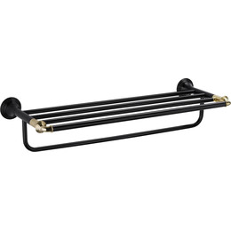 Полка для полотенец Fixsen Luksor FX-71615B, цвет черный фото 
