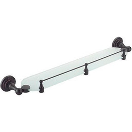 Полка стеклянная WasserKraft Isar K-7344 60 см, цвет тёмная бронза фото 