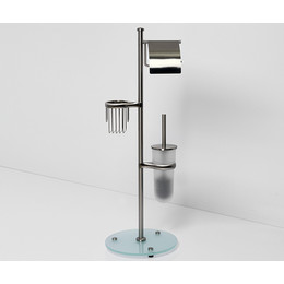 Стойка с держателем и ёршиком WasserKraft Ammer K-1236 фото 