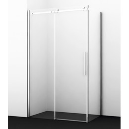 Душевое ограждение WasserKraft Alme 120х100 см 15R10, хром/прозрачное фото 