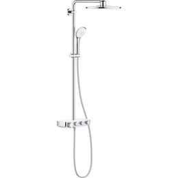Душевая стойка с термостатом Grohe Euphoria SmartControl System 310 DUO 26507LS0, белая луна фото 