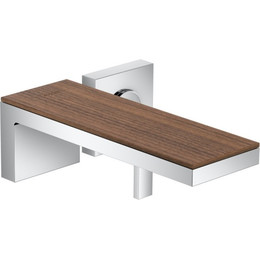 Смеситель для раковины настенный Axor MyEdition 47062000, хром/орех, Цвет производителя: хром, орех фото 