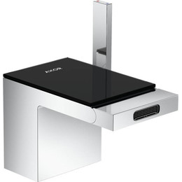 Смеситель для биде Axor MyEdition 47212000, хром/чёрное стекло, Цвет производителя: хром, чёрное стекло фото 