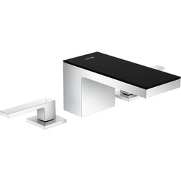 Смеситель для раковины Axor MyEdition 47052000, хром/чёрное стекло, Цвет производителя: хром, чёрное стекло фото 