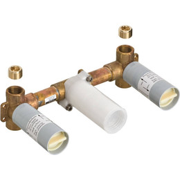 Скрытая часть для двухвентильного смесителя для раковины на 3 отверстия Axor Massaud 18113180 фото 