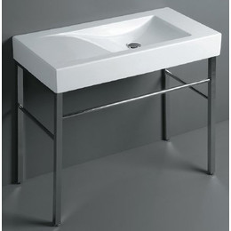 Раковина с консолью Simas Frozen 100 см FZ12bi*0 фото 