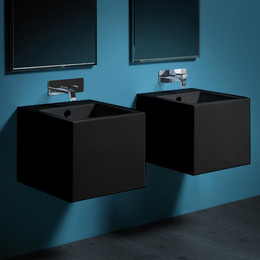 Раковина подвесная Simas Frozen 50 см FZ13nero*0 фото 