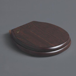 Сиденье с крышкой для подвесного унитаза Simas Londra микролифт, цвет дерево LO008S noce/cr фото 