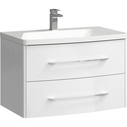 Тумба подвесная с раковиной Aqwella Neringa 80 см NER0108 фото 