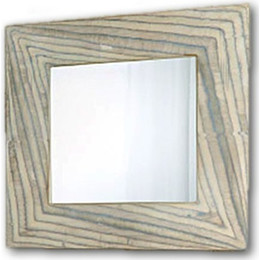 Зеркало Aqwella Clarberg Papyrus wood 100 см Pap-w.02.10/LIGHT, светлое дерево фото 