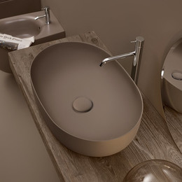 Раковина-чаша Kerasan Nolita 60 см 534375*0, бургундский фото 