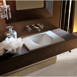 Раковина врезная на столешницу Kerasan Bentley 55 см 394001*0 фото 