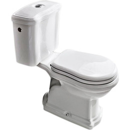 Унитаз-компакт слив горизонтальный Kerasan Retro (101301+108101+750990 Geberit+760390cr) фото 