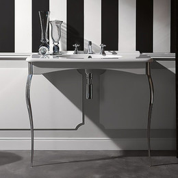 Раковина на ножках Kerasan Retro 100 см 1049K0 bi*1 cr legs фото 