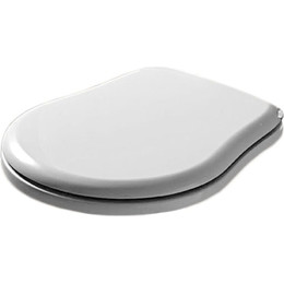 Сиденье с крышкой для унитаза Kerasan Retro микролифт 108801 bi/cr фото 