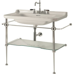 Раковина с консолью Kerasan Waldorf 100 см 4142K1bi/cr*1 фото 