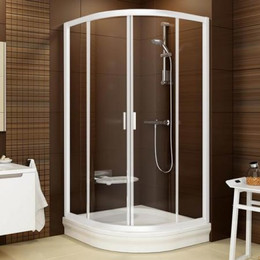 Душевое ограждение Ravak Blix BLCP4 80 см 3B240100Z1 белый/прозрачное фото 