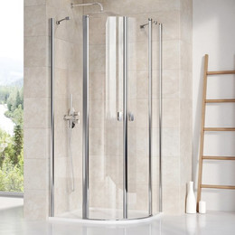 Душевое ограждение Ravak Chrome CSKK4 80 см 3Q140C00Z1 алюминий/прозрачное фото 