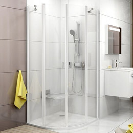 Душевое ограждение Ravak Chrome CSKK4 90x90 см 3Q170100Z1 белый/прозрачное фото 