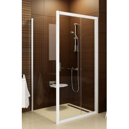 Душевое ограждение Ravak Blix BLDP2+BLPS 110х100 см, белый/прозрачное фото 