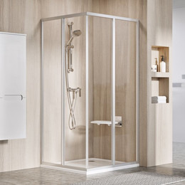 Душевое ограждение Ravak Supernova SRV2-S+SRV2-S 90 см 14V70U0211 сатин/pearl фото 