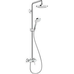 Душевая стойка Hansgrohe Croma Select E Showerpipe 180 2jet 27258400, белый/хром фото 