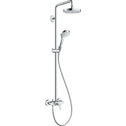 Душевая стойка Hansgrohe Croma Select S Showerpipe 180 2jet 27255400, белый/хром фото 