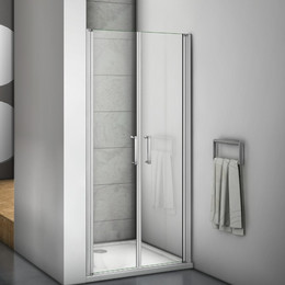 Душевая дверь Bas Mokka SD-90-C-WE 90 см алюминий/прозрачное фото 
