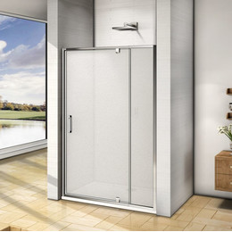 Душевая дверь Bas Orion WTW-PD-140-G-CH 140 см хром/матовое фото 