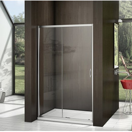 Душевая дверь Bas Latte WTW-130-C-WE 130 см алюминий/прозрачное фото 