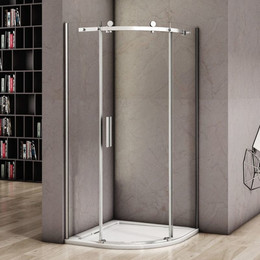 Душевое ограждение Bas Altair R-100-C-CH 100х100 см, хром/прозрачное фото 