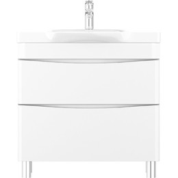 Тумба напольная с раковиной Am.Pm Like 80 см M80FSX0802WG, белый глянцевый фото 