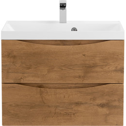 Тумба подвесная с раковиной BelBagno MARINO-600-2C-SO-RN-P 60 см, Rovere Nature фото 