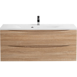 Тумба подвесная с раковиной BelBagno MARINO-1200-2C-SO-WO-P 120 см, Rovere Bianco фото 