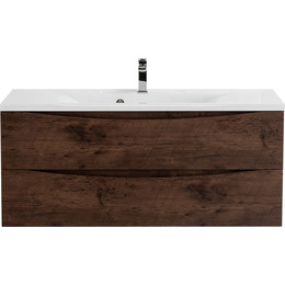 Тумба подвесная с раковиной BelBagno MARINO-1200-2C-SO-RW-P 120 см, Rovere Moro фото 