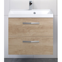 Тумба подвесная с раковиной BelBagno AURORA-600-2C-SO-RNN 60 см, Rovere Nebrasca Nature, Цвет фасада: Rovere Nebrasca Nature фото 